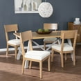 thumbnail image 2 of Hambleden Dining Chairs with Cushions - 2-Piece Set (Solid Wood Frame + Fabric Seat - Farmhouse Style), 2 of 7