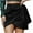 Black, variant on Mrat Linen Skirt Women's Summer Fashion Irregular Zipper Skirt Pleated High Waist Skirt Skirts for Women Knee Length S-90 Beige XL