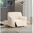 thumbnail image 4 of PAULATO BY GA.I.CO. Housse de Fauteuil Inclinable - Housse de Fauteuil Inclinable - Housse en Tissu Polyester Doux - Protège-Meubles Extensible Ajusté en 1 Pce - Microfibra - Crème (Housse de Fauteuil Inclinable), 4 of 4