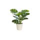 thumbnail image 2 of Hojas Simuladas Planta artificial Monstera Deliciosa en maceta,de plástico verde,para decoración de sala de estar (1 pieza). Rkxzt, 2 of 6