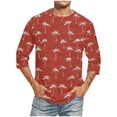 thumbnail image 1 of Tops para hombre, blusas y camisas de cuello redondo y manga corta para hombre, blusas casuales de moda con cuello redondo y manga corta, blusas para hombre, blusas de poliéster para hombre, 1 of 4