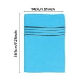 thumbnail image 3 of Gerich 5 Pcs Korean Italy Asian Exfoliating Mitt Exfoliating Bath Washcloth Body Scrub Shower Soft Towels Blue, 3 of 9
