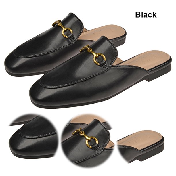 Zapatos Casuales Deslizan en Toboganes Mulas Mocasines para Mujer Dedo