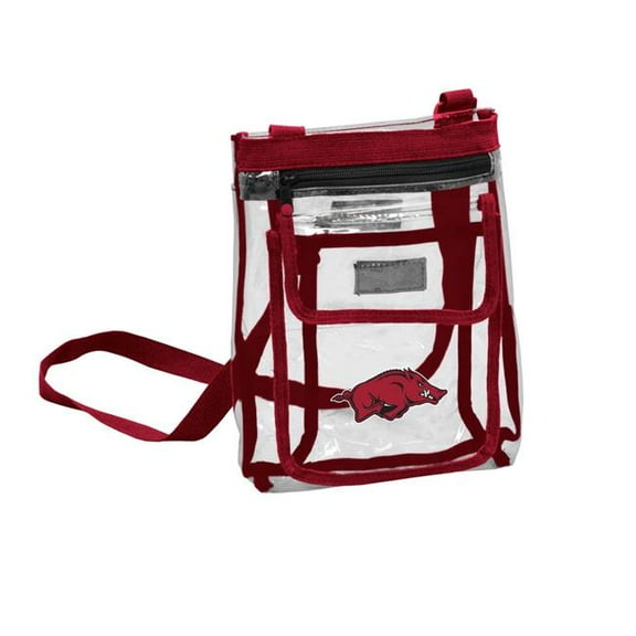 Logo Brands 108-66P-1 Arkansas Gameday Clear Crossbody