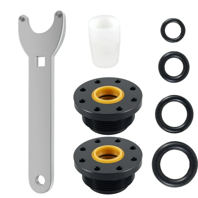 Front Mount Hydraulic Steering Cylinder Seal Kit Compatible with HC5340 HC5341 HC5342 HC5343 Cylinders Durable Metal Hydraulic Cylinder Seal Set with Pin Wrench O Rings for Boat