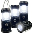 thumbnail image 1 of Linterna LED portátil plegable, resistente al agua, recargable por USB y solar, luz de emergencia para interiores y exteriores, ideal para camping, senderismo, pesca, caza y hogar, 1 of 3