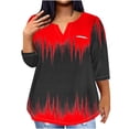 thumbnail image 2 of Up to 65% off!Women Summer Tops 2024 Plus Size Fashion Sexy Shirt V-Neck Casual Loose Long Sleeve Shirt Blouse Gift for Women On Sale, 2 of 5
