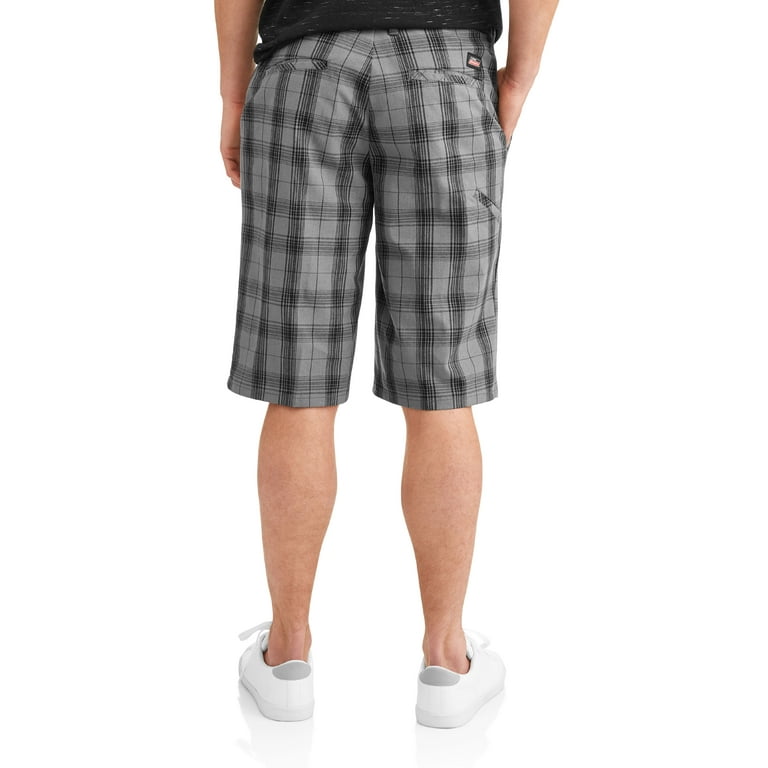 Genuine Dickies Men s 11 Flex Plaid Short Walmart