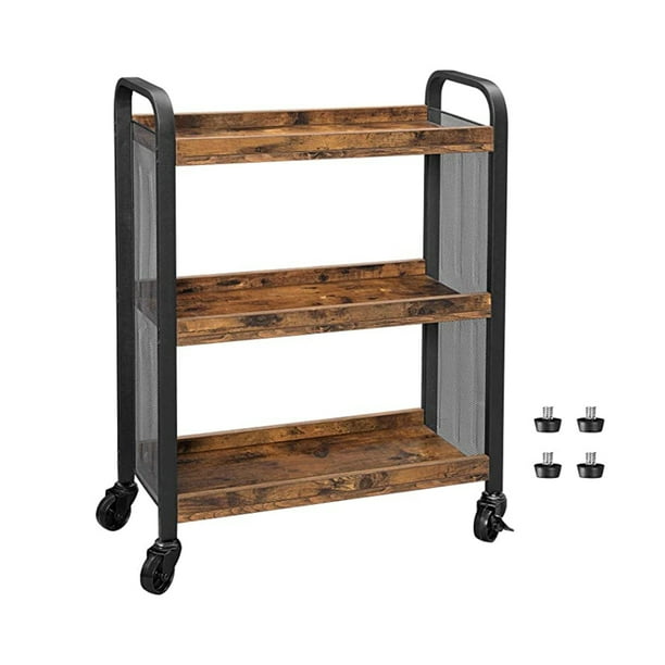 DAINTREE Serving Cart, Slim Kitchen Cart for Narrow Spaces, Rolling