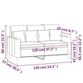 thumbnail image 4 of vidaXL Sofa 2 Places Gris Foncé 120 cm Velours, 4 of 5