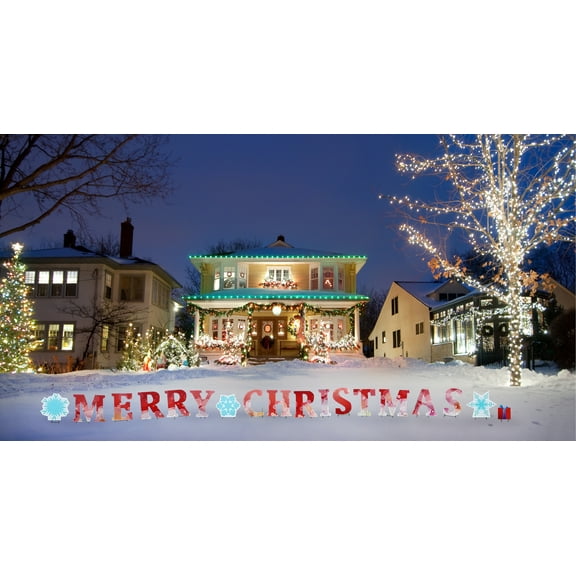 Merry Christmas - OUTDOOR Yard Signs avg. 24" x 21"
