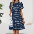 thumbnail image 2 of Bereavement Gifts Memorial Gifts for Loss of Loved One Sympathy Dress Fashion Beach Short Sleeve Dresses Female Party Printed Sundress, 2 of 7