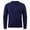 Navy, variant on Qulqfy Bronze Men's Sweaters Pullover Basic Cable Knit Classic Stretchy Long Sleeve Winter Fall Crew Neck Sweater Plus Size Mens Undershirts 3XL