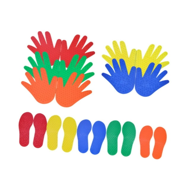 Marcadores de alfombra Niños Mats de equilibrio táctil Herramienta sensorial Sensorial Kit de entrenamiento táctil al aire libre para la escuela en 5 par y 5 par