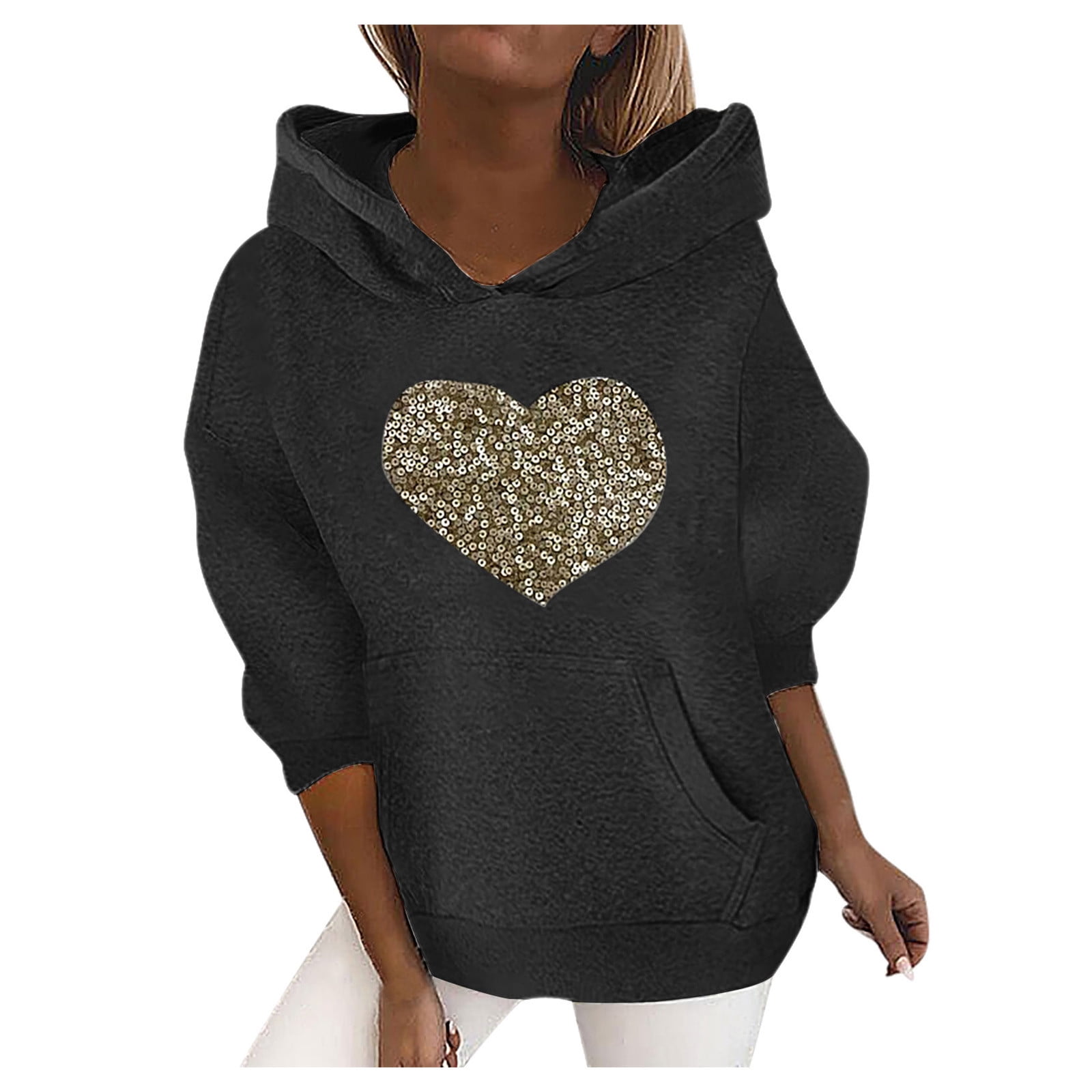 Womens sparkly hoodies sale