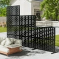 UDPATIO Outdoor Privacy Screen Metal Privacy Screen 72" H×47" W