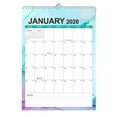 thumbnail image 2 of 2026-2027 Calendar 2026 Wall Calendar 17x 1inch January 2026 -June 2027 18 Monthly Calendar Planner With Binding Hanging Hook Thick Paper,Holidays,Yearly Overview,Week Numbers, 2 of 3
