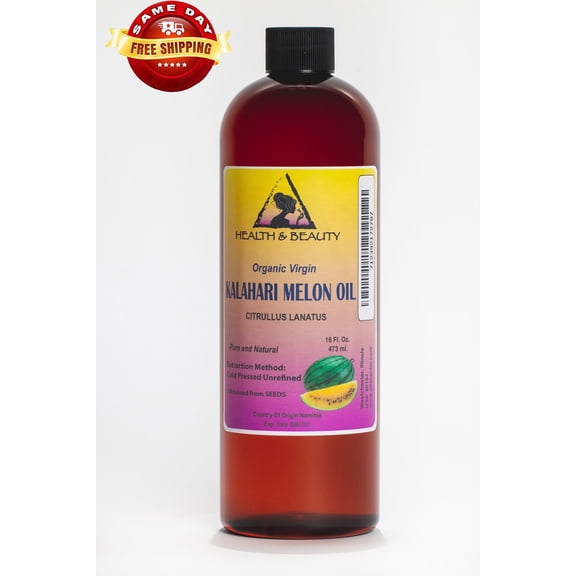 Kalahari Melon Seed Oil Unrefined Organic Virgin Raw Cold Pressed Pure Health & Beauty 48 oz