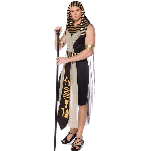 Disfraces de Halloween Antiguo Egipto faraón egipcio rey emperatriz Cleopatra reina disfraz Cosplay ropa para hombres y mujeresmasculinoL Deng Xun unisex