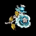 thumbnail image 2 of Broches Broche de flor color Broche de cristal, 2 of 6