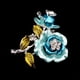 thumbnail image 2 of Broches de Pintura Al Por Goteo Broche de Flores, 2 of 6