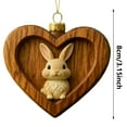 thumbnail image 3 of Rapeiae Christmas Animals Print Acrylic Hanging Christmas Gifts for Family Colleagues Christmas Tree Decoration, 3 of 8