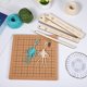 thumbnail image 3 of ColoMX Juego de tablero de macramé para manualidades, suministros de macramé para trenzar nudos con alfileres y reglas, 1 Juego, 3 of 7
