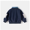 thumbnail image 5 of YOUYEDIAN Toddler Boys Fleece Sweatshirts Casual Fashion Long Sleeve Lapel Pullover Sweater, 5 of 5