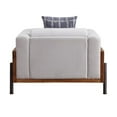 thumbnail image 4 of ACME Pelton Fabric Loose Back Chair with 1 Pillow in Walnut, 4 of 4