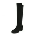 DREAM PAIRS Women's Knee High Stretchy Fashion Boots JENNIFER3 BLACK 7