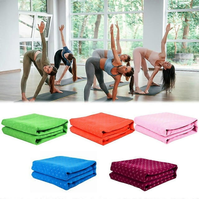 Star Pattern Yoga Towel Absorbent Yoga Blanket Non Slip Yoga Cloth for Pilates Yoga