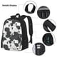 thumbnail image 3 of Disketp Black And White Sheeps Mochila Estampada de Gran Capacidad con Lonchera y Estuche, Set de 3 Piezas para Estudiantes, 3 of 7