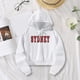 thumbnail image 1 of Sudadera informal para mujer, sudadera corta con capucha, disfraz moderno, ropa de gimnasio para mujer, jersey para entrenamiento atlético, trabajo, L, 1 of 10