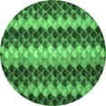 thumbnail image 1 of Ahgly Company Indoor Round Abstract Emerald Green Contemporary Area Rugs, 5' Round, 1 of 4
