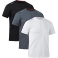 thumbnail image 2 of De 3 or 5 Camisas para Correr De Entrenamiento para Hombres,Camisetas De Secado Rápido con Cuello Redondo,Adecuado para Ejercicios De Fitness., 2 of 18