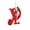 A4, variant on Christmas Initial Ornaments, Personalized DIY 26 Letters Christmas Tree Decoration Pendant, Red Acrylic Initial Monogram Shape Xmas Tree Hanging Decor Christmas Gifts