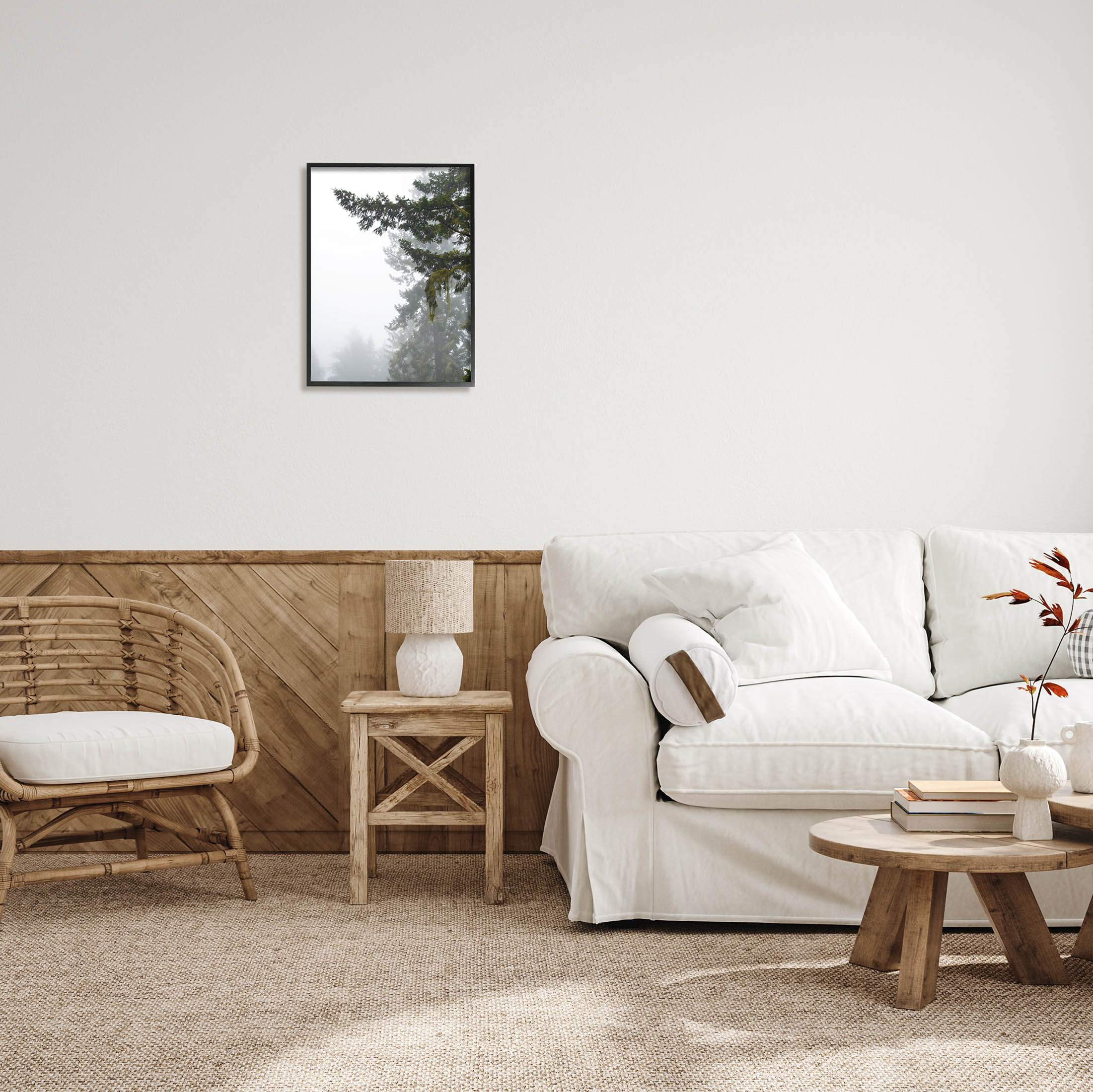 Stupell Industries Majestic Pine Tree Overhang Photograph Black Framed Art Print Wall Art, Design by Debra Van Swearingen