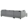 thumbnail image 6 of Glory Furniture Malone Microsuede Sectional in Gray, 6 of 6