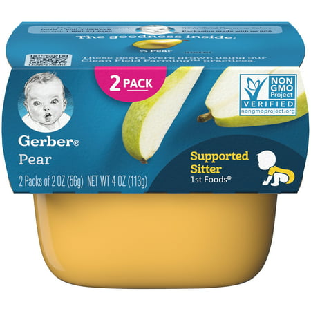 Gerber 1st Foods Pear Baby Food, 4 oz. (Pack of