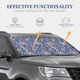thumbnail image 3 of Goofa Rose Flowers Pattern 2 Piece Car Windshield Sun Shade Foldable | Front Windshield Shade for Sun, Heat and UV Rays | Sunshade for Car Front Window-Small, 3 of 7