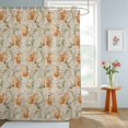 thumbnail image 4 of Shower Curtains for Bathroom, Vintage Flower, Waterproof Fabric Shower Curtain, Country Shabby Chic Floral Leaves Decorative Bathroom Curtain for Bathtub, 72"x72", No Hooks Included, 4 of 9