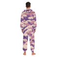 thumbnail image 4 of FORMRS Onesies Pajama for Adults Unisex Hoodie Winter Jumpsuit One Piece Sleepwear, Sizes S-2XL, Purple Wave Pattern, 4 of 7