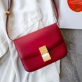 thumbnail image 1 of Bolso de piel de vaca de tofu de moda 2025, bolso de piel auténtica para mujer, bolso cuadrado pequeño retro sencillo, bolso bandolera de un solo hombro para azafata., 1 of 5