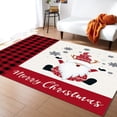 thumbnail image 3 of Xmas Gnome Area Rug 4x6ft Merry Christmas Non-Slip Washable Square Rugs Soft Felt Indoor Floor Mat for Bedroom Kitchen Living Room Bathroom, 3 of 8