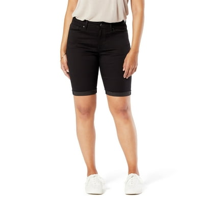 Levi Strauss Womens Mid Rise Bermuda Shorts Kuwait Ubuy