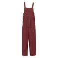 thumbnail image 5 of Red Womens Sweatpants Popular Women's Pants Solid Color Women's Casual Pants Overalls Casual Pants Women, 5 of 5