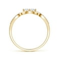 thumbnail image 2 of ANGARA Natural Diamond Infinity Twist Engagement Ring in 14K Yellow Gold for Women (Size-2.7mm| Color-G| Clarity-VS2) | April Birthstone, Anniversary, Jewelry Gift for Women | Natural Diamond Ring, 2 of 8