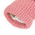 thumbnail image 5 of Herrnalise Kids Winter Beanie Hat Scarf Gloves Set Pompom Toddler Warm Knit Cap Mittens Fleece Lined Neck Warmer for Boys Girls, 5 of 6