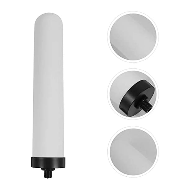 4X Elementos Purificadores de Jarra Multifuncional Herramienta de Vela Filtro Pur Elementos Filtrantes de CeráMica Resistentes Reemplazo de PláStico en Pulgadas