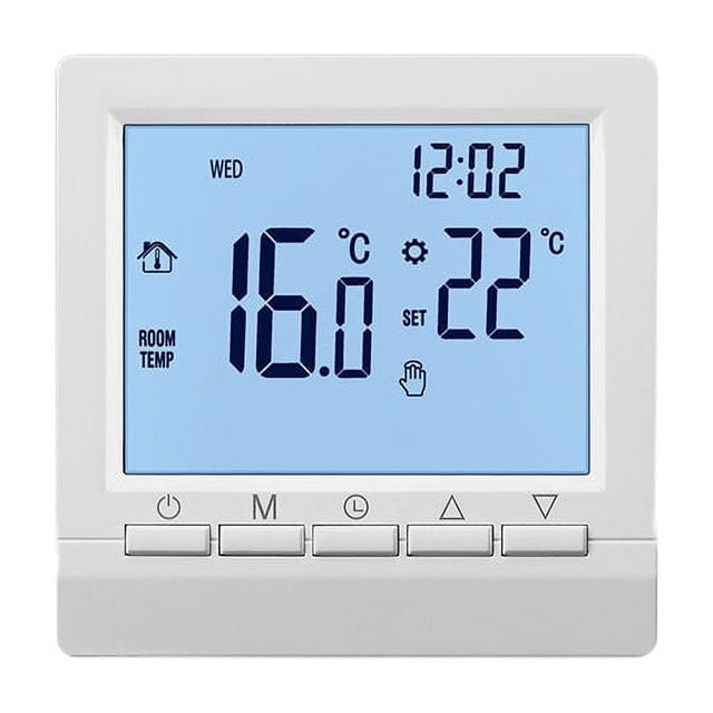 Programmable Thermostat, Smart Temperature Controller With Digital Lcd Display For Home Use And Heat Pump